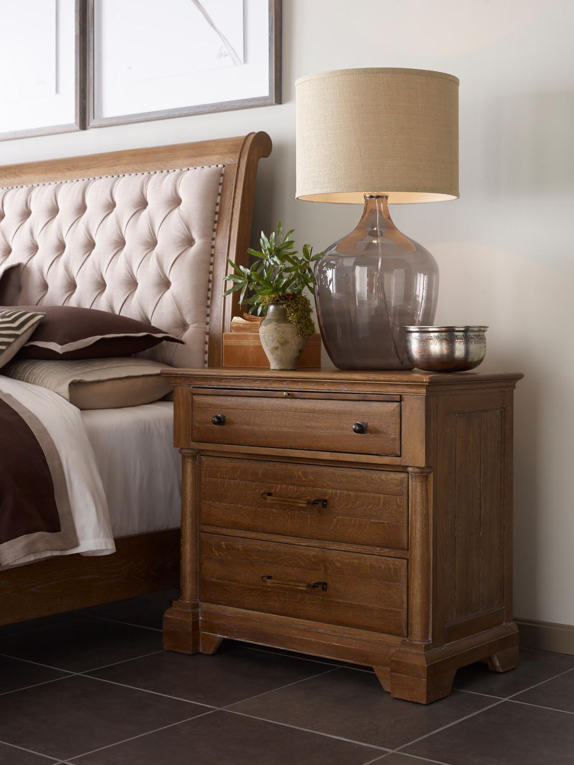 Kincaid Furniture Stone Ridge 72142 Transitional Bedside Chest with